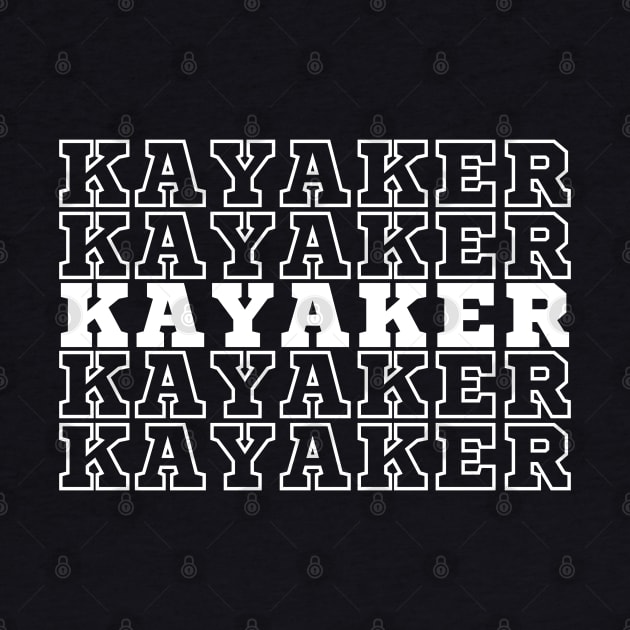 Kayaker. by CityTeeDesigns